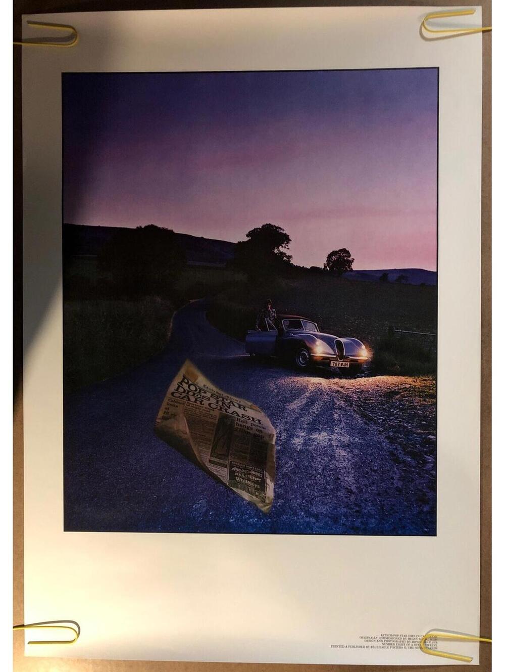 Original Vintage Poster POP Star Dies In Car Crash 1978 Pin Upheld Shop Nature